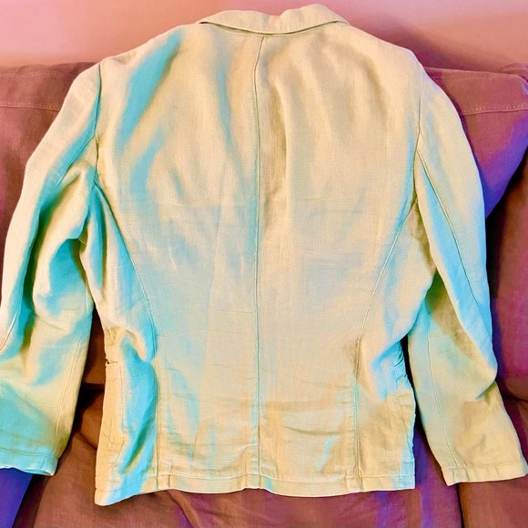 Armani Collezioni Mens Linen-Blend Blazer SIZE 52 (Mens LG 41 Suit Jacket) NEW - Picture 3 of 10